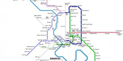 U-Bahn-Karte bangkok, thailand