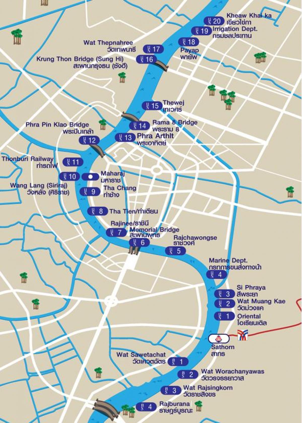 bangkok Kanal-Karte