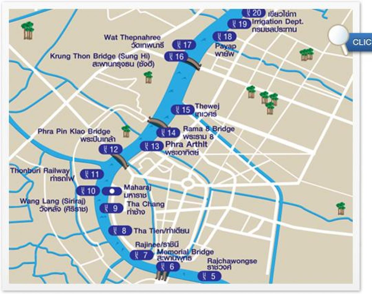 Karte von bangkok-river-transport