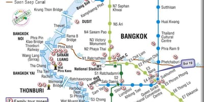 Public transport bangkok Karte