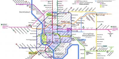 Bangkok U-Bahn-Karte 2016