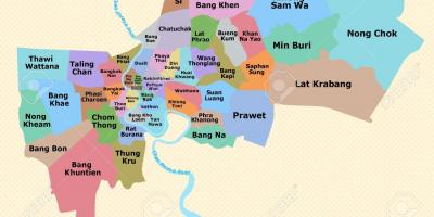 Karte von bangkok, Bezirk