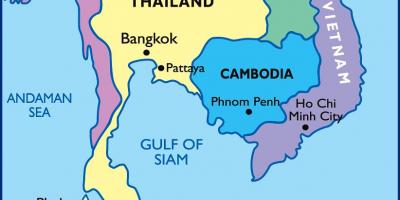 Die Karte von bangkok