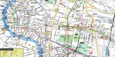 Bangkok touristische Karte Englisch